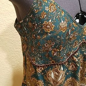 Nordstrom vintage Central Park West 100% silk top